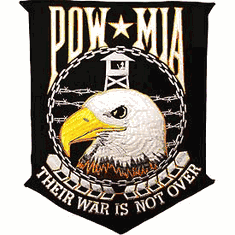 POW MIA Their War is Not Over Jacket Patch