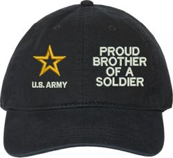 Proud Brother of a Soldier U.S. Army Unstructured Dad Cap