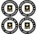 Proud Family Army Veteran Decals