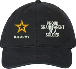 Proud GrandParent of a Soldier U.S. Army Unstructured Dad Cap