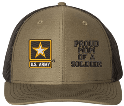 Proud Mom of a Soldier U.S. Army Mesh Back Cap