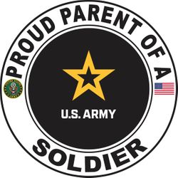 Proud Parent of a Soldier U.S. Army Round Decal