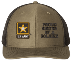 Proud Sister of a Soldier U.S. Army Mesh Back Cap