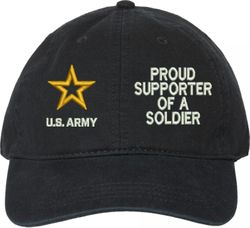 Proud Supporter of a Soldier U.S. Army Unstructured Dad Cap
