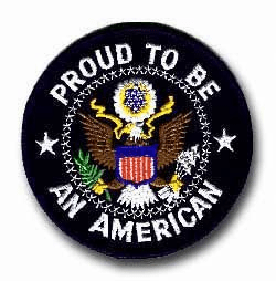 Proud To Be An American 3 1/2" Military Patch