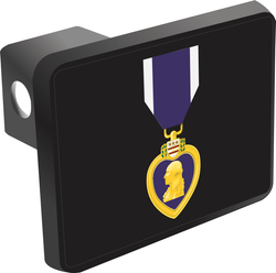 Purple Heart Medal Hitch Cover