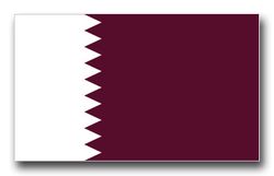 Qatar Flag 3.8" Decal