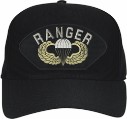 Ranger With Parachute And Wings Ball Cap