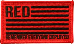 RED - Remember Everyone Deployed - velcro patch