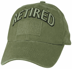 Retired OD Green Cap with Hook and Loop Front
