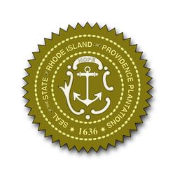 Rhode Island State Seal 5.5" Vinyl Transfer Decal