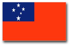Samoa Flag 3.8" Decal