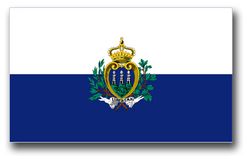 San Marino Flag 8" Decal