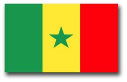 Senegal Flag 3.8" Decal