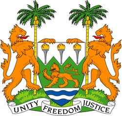 Sierra Leone Coats Of Arms 10" Decal