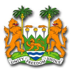 Sierra Leone Coats Of Arms 3.8" Decal