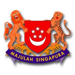 Singapore Coats Of Arms 10" Decal