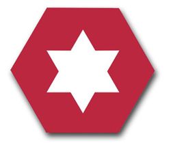 Sixth Army Patch pre 1945 10" Vinyl Transfer Decal