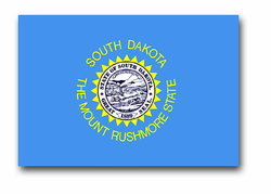 South Dakota 3' x 5' Nylon State Flag