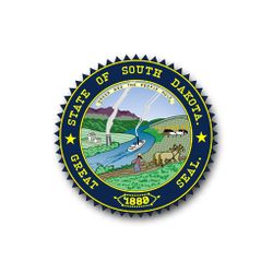 South Dakota State Seal 5.5" Vinyl Transfer Decal