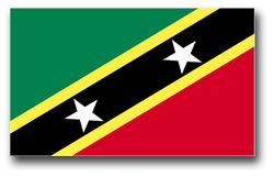 ST. Kitts - Nevis Flag 3.8" Decal