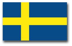Sweden Flag 10" Decal
