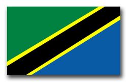Tanzania Flag 3.8" Decal