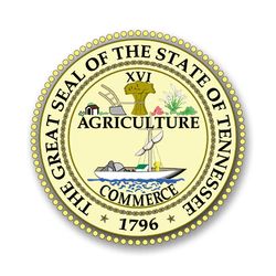 Tennessee State Seal 11.75" Vinyl Transfer Decal