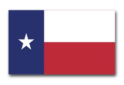 Texas State Flag Vinyl Transfer Decal