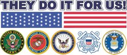 They Do It For Us 5.5" Die-Cut Vinyl Decal Sticker