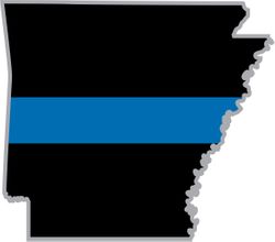 Thin Blue Line Arkansas State Decal