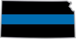 Thin Blue Line Kansas State Decal