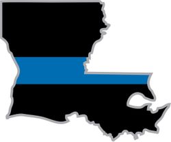 Thin Blue Line Louisiana State Decal