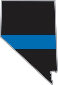 Thin Blue Line Nevada State Decal