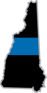 Thin Blue Line New Hampshire State Decal