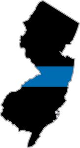 Thin Blue Line New Jersey State Decal