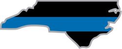 Thin Blue Line North Carolina State Decal