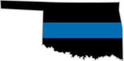 Thin Blue Line Oklahoma State Decal