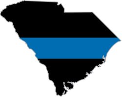 Thin Blue Line South Carolina State Decal