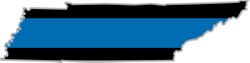 Thin Blue Line Tennessee State Decal