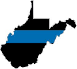 Thin Blue Line West Virginia State Decal