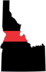 Thin Red Line Idaho Firefighter Decal
