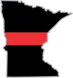 Thin Red Line Minnesota Firefighter Decal