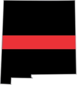 Thin Red Line New Mexico Firefighter Decal
