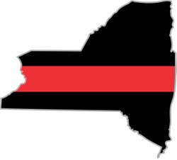 Thin Red Line New York Firefighter Decal