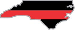 Thin Red Line North Carolina Firefighter Decal