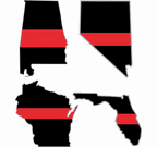Thin Red Line State Decals