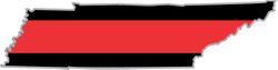 Thin Red Line Tennessee Firefighter Decal