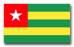 Togo Flag 11.75" Decal
