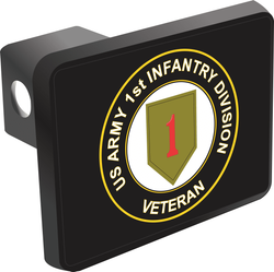 U.S. Army 1st Infantry Division Veteran Hitch Cover